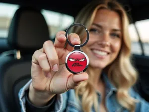 Metal Keychain Domed Style Limited Finish